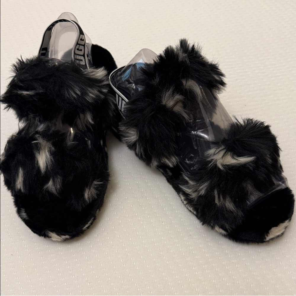 UGG Oh Yeah Spots Sandals / Slippers Size 8 NWT